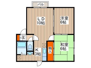 ガーデンハイツ２の物件間取画像